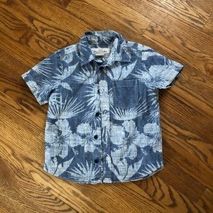 LOGG Boys short sleeve Button up shirt Size 4-5 Y